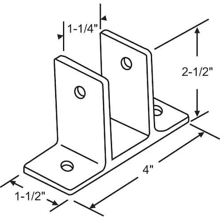 Two Ear Wall Bracket